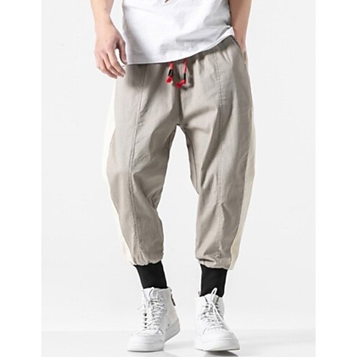 Men basic chinos, solid color