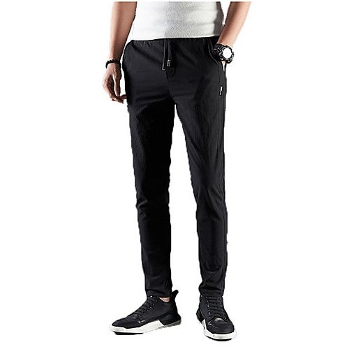 Man chic denim pants, solid color