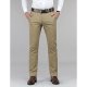 Men basic cotton Slim chinos, solid color